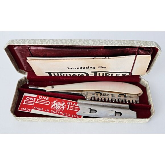 Vintage Turham Tuplex Razor NOS Original Box Complete Unused - Picture 5 of 6